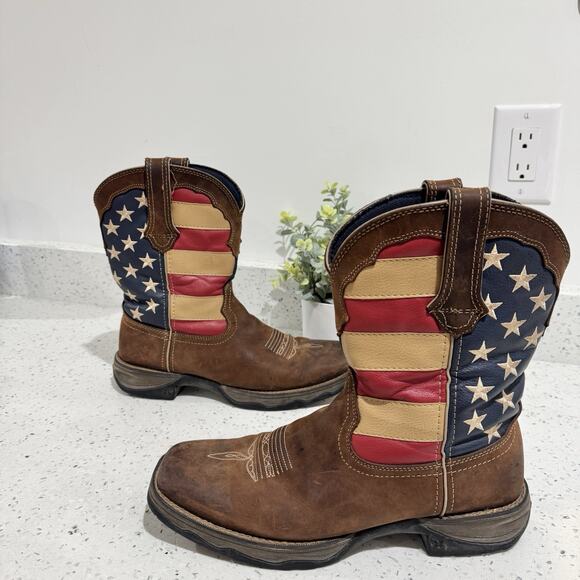 Durango Women's Rebel Patriotic Western Flag Boot Cowboy Cowgirl W Size 11 M 9 - Picture 1 of 5
